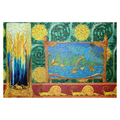 1015-218 Snails and Kingfisher, 1897 - Maurice Verneuil