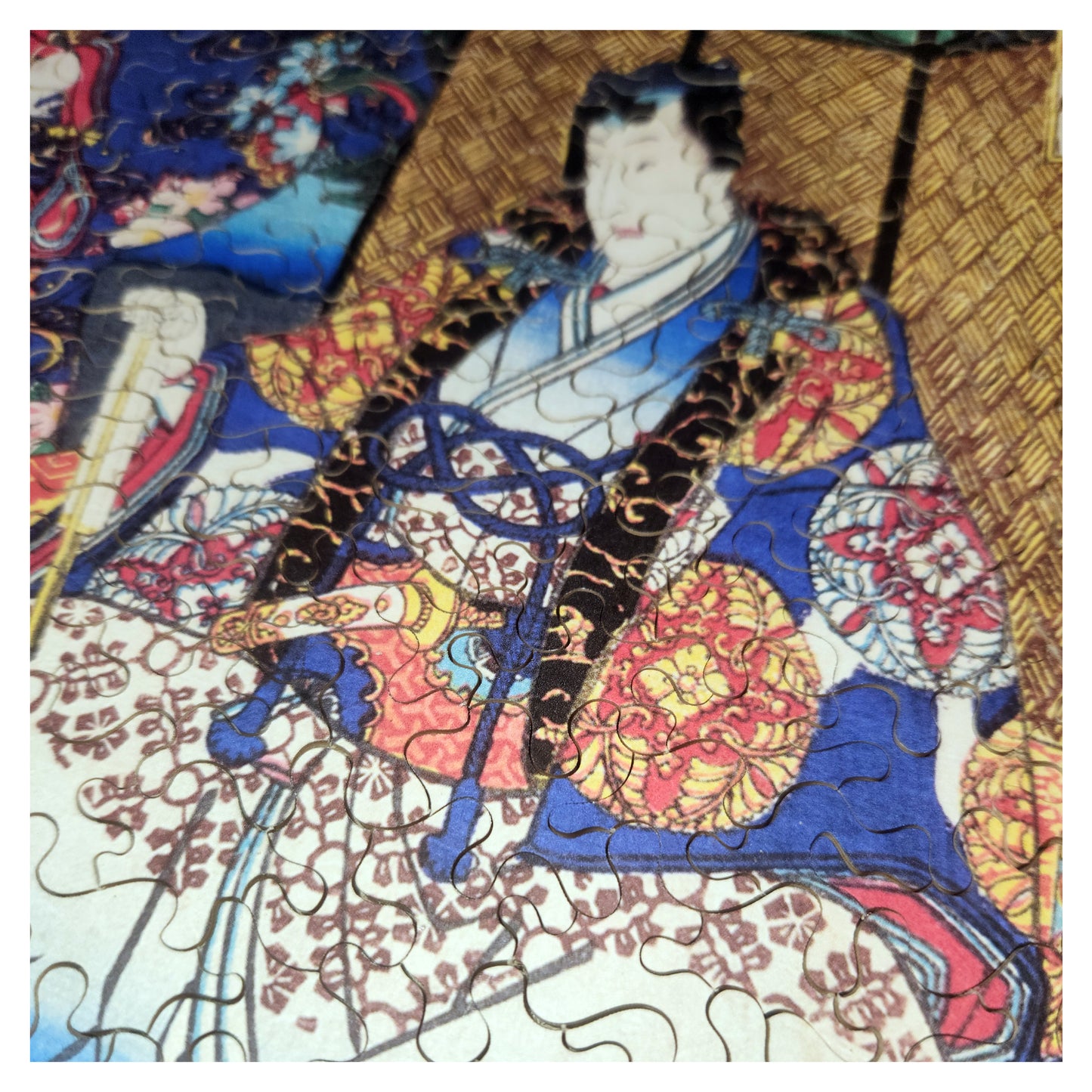 1015-32 Dais With Cherry Blossoms - Utagawa Kunisada, 1840