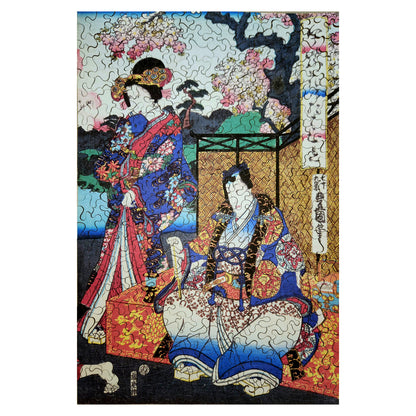 1015-32 Dais With Cherry Blossoms - Utagawa Kunisada, 1840