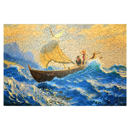 1015-88 Halfway Across The Fjord, 1881 - Hans Dahl