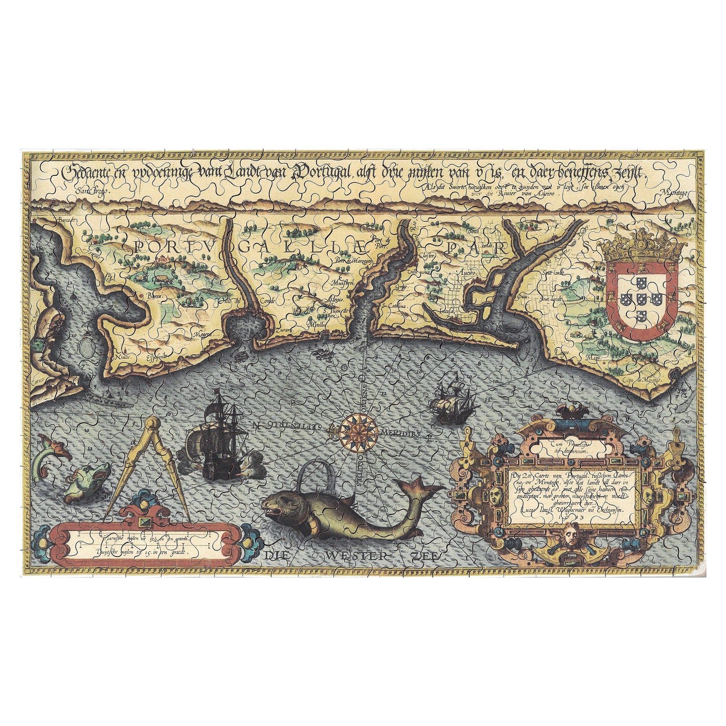 1016-186 Map of Portugal, 1584