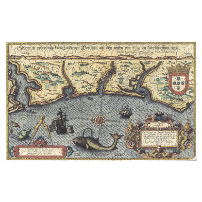 1016-186 Map of Portugal, 1584
