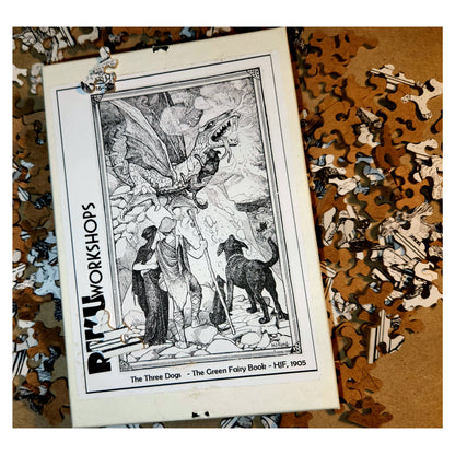 1016-212 The Three Dogs, from The Green Fairy Book - H.J. Ford, 1905