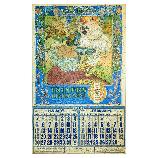 1016-259 Triner's Bitter Wine 1930 Calendar - Alphonse Mucha