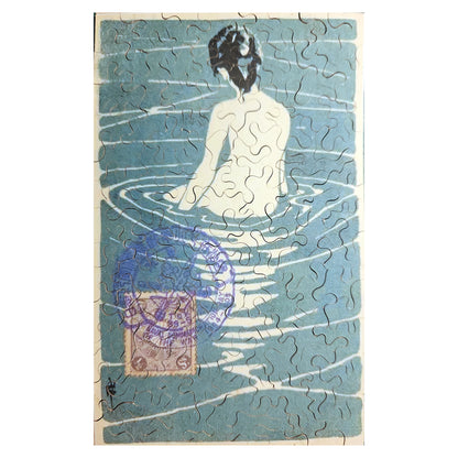 58-03 Female Nude Seated in Water, 1907