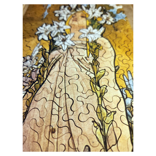 616-132 The Flowers, Lily - Alphonse Mucha 1898