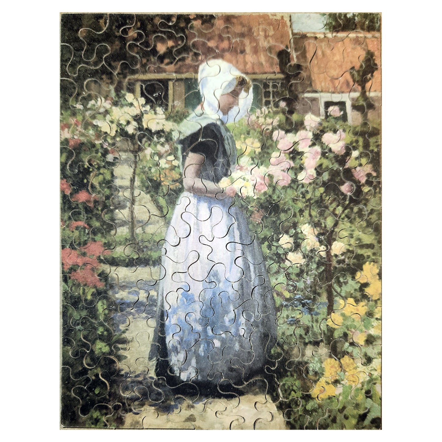 68-03 Dutch Woman in a Garden - George Hitchcock