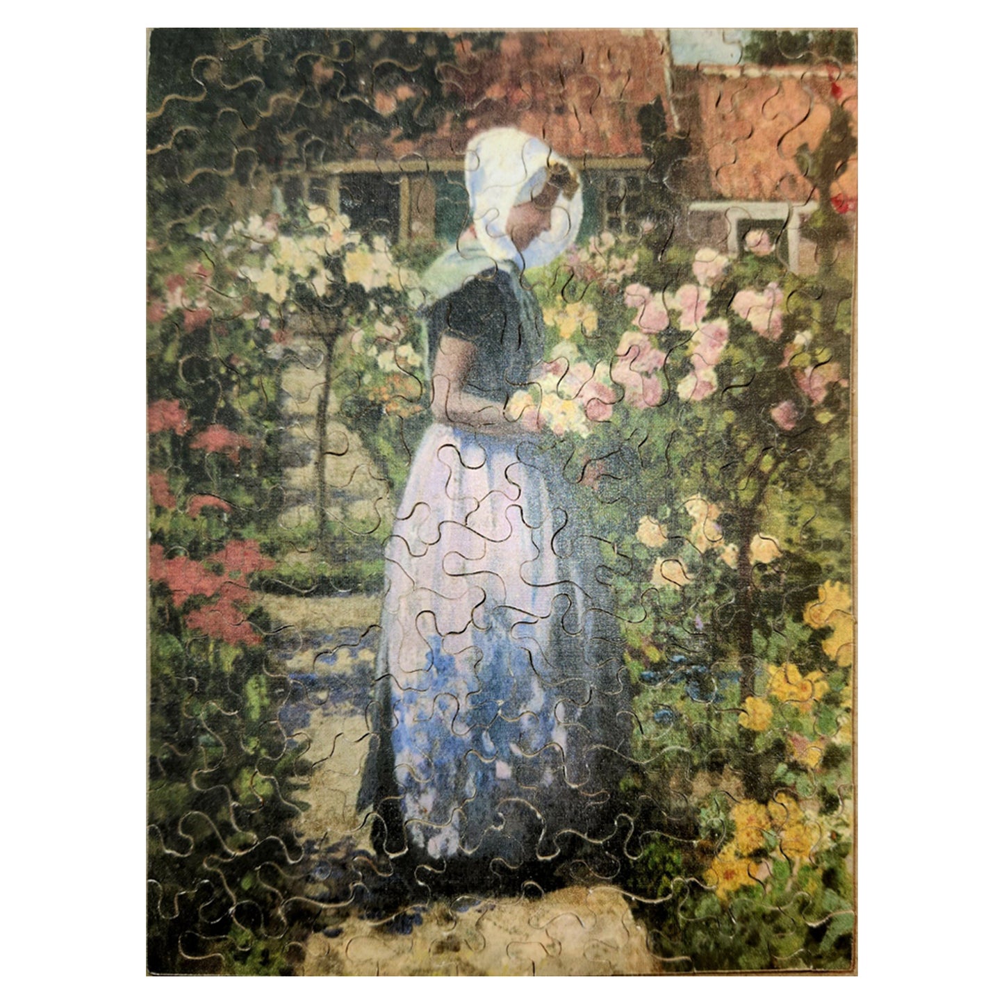 68-03 Dutch Woman in a Garden - George Hitchcock