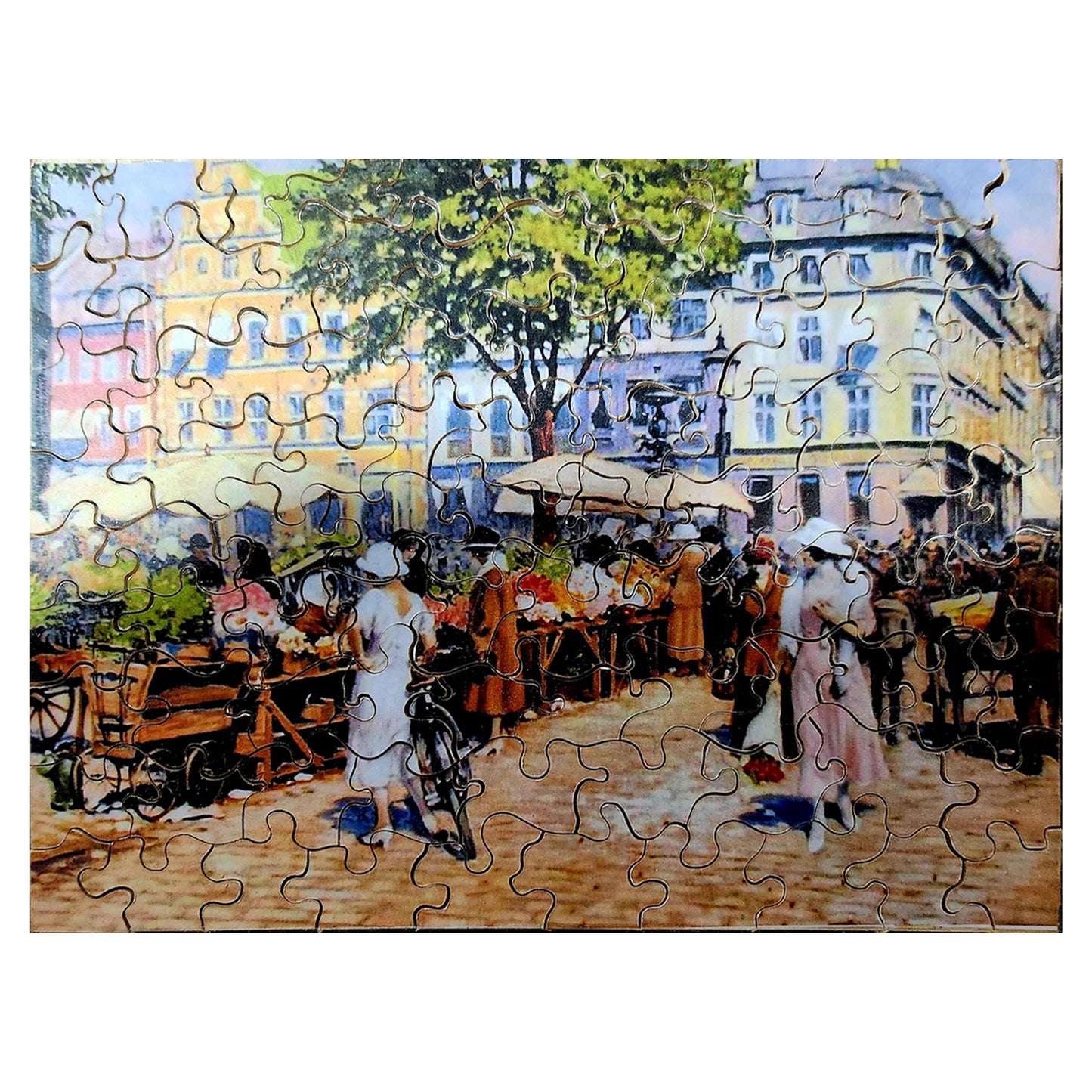 68-119 Women Selling Flowers at Hojbro Plads, Copenhagen - Paul Fischer