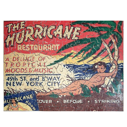 68-259 The Hurricane Restaurant, NYC Matchbook Cover