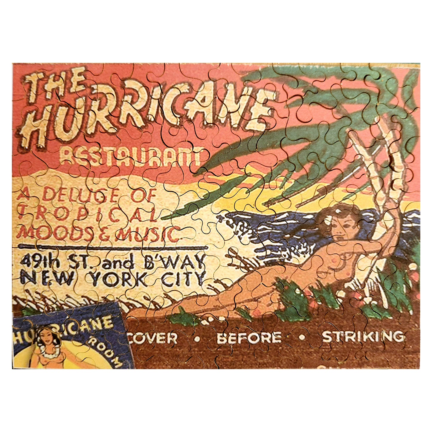 68-259 The Hurricane Restaurant, NYC Matchbook Cover