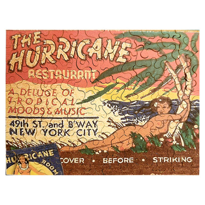 68-259 The Hurricane Restaurant, NYC Matchbook Cover