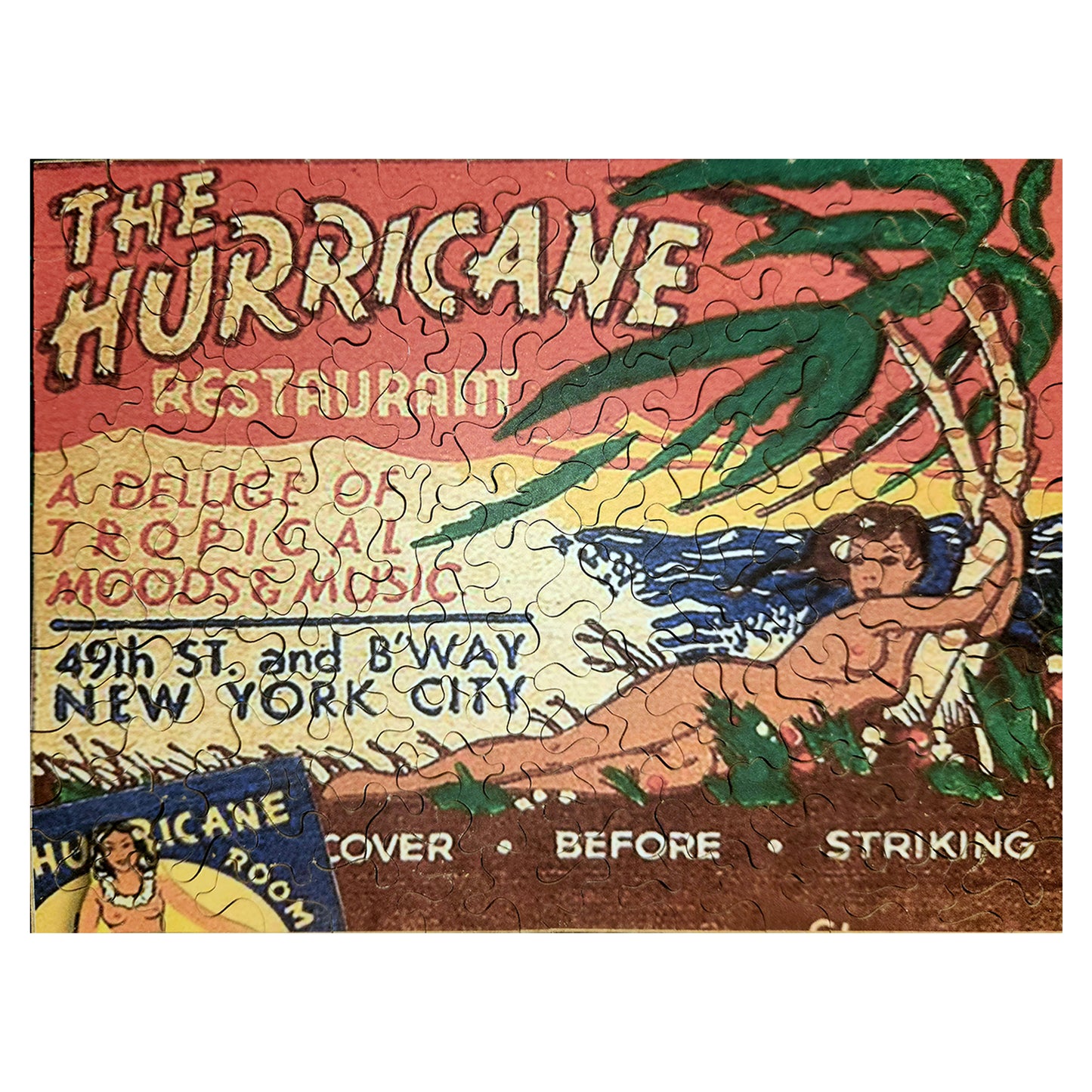 68-259 The Hurricane Restaurant, NYC Matchbook Cover