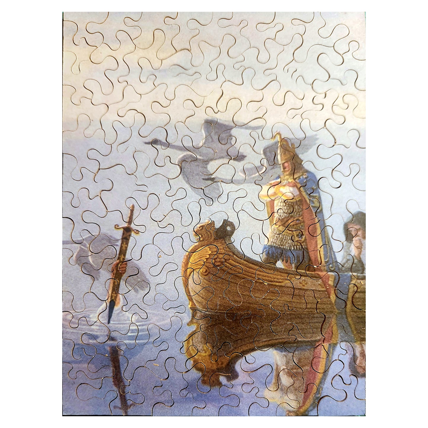 68-731 The Sword Excalibur Rises From the Lake - N.C. Wyeth 1922