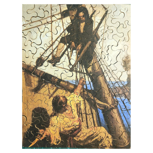68-789 One More Step, Mr. Hand, And I'll Blow Your Brains Out - N.C. Wyeth 1911