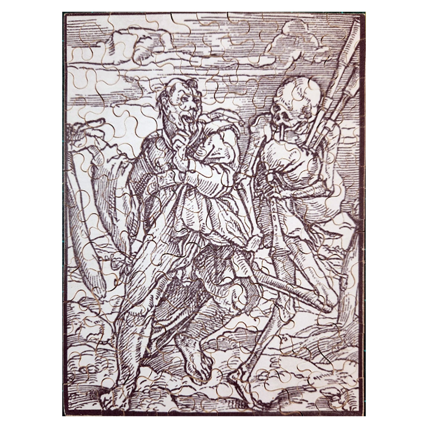 Hans Holbein's Danse Macabre #49: Death and the Fool