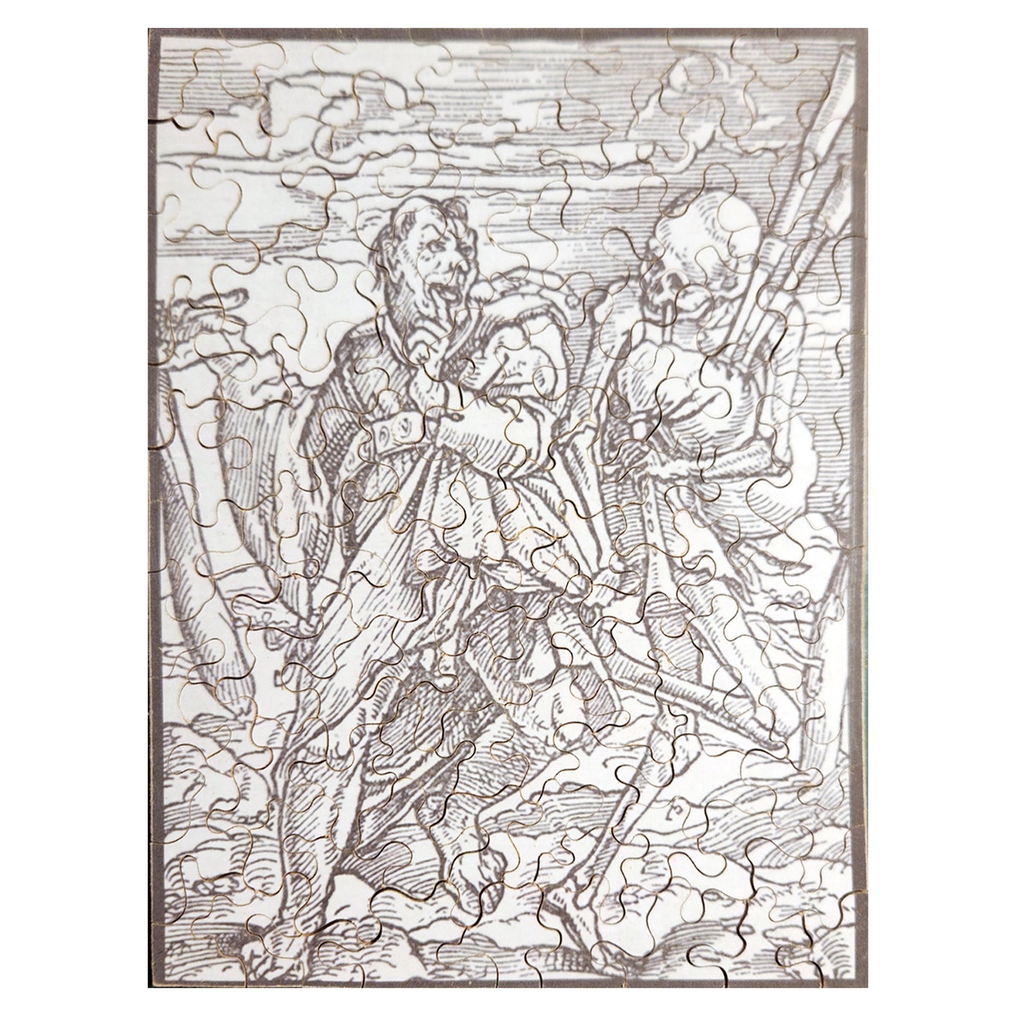 Hans Holbein's Danse Macabre #49: Death and the Fool