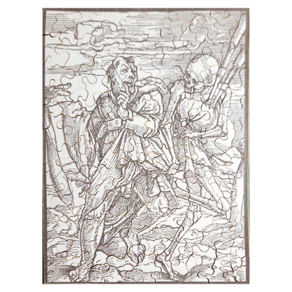 Hans Holbein's Danse Macabre #49: Death and the Fool