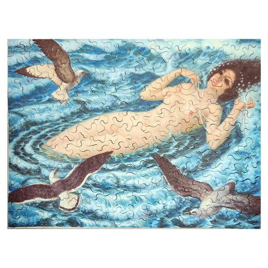 912-130 Nude With Seagulls - Ferenc Helbing