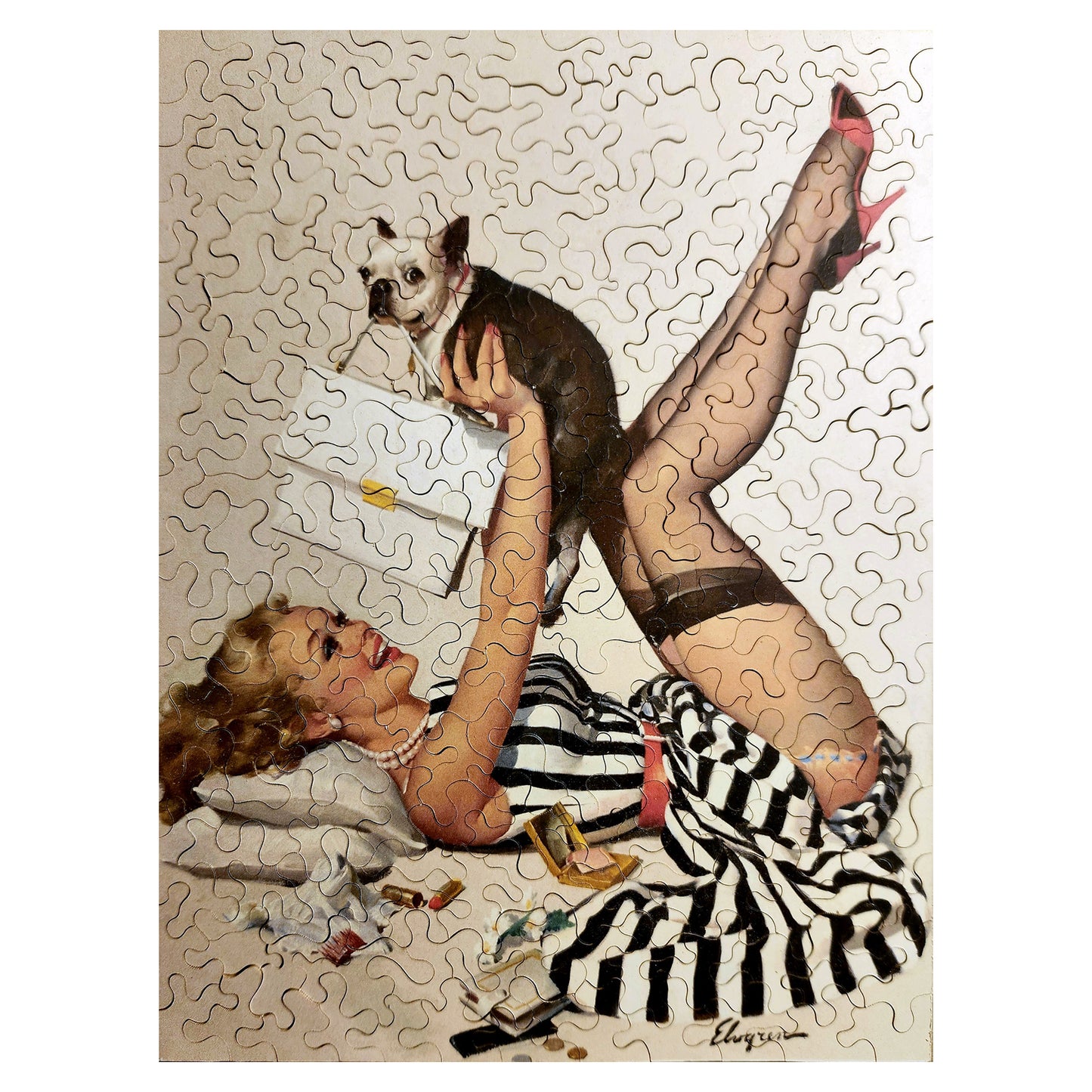 912-27 Lucky Dog - Gil Elvgren