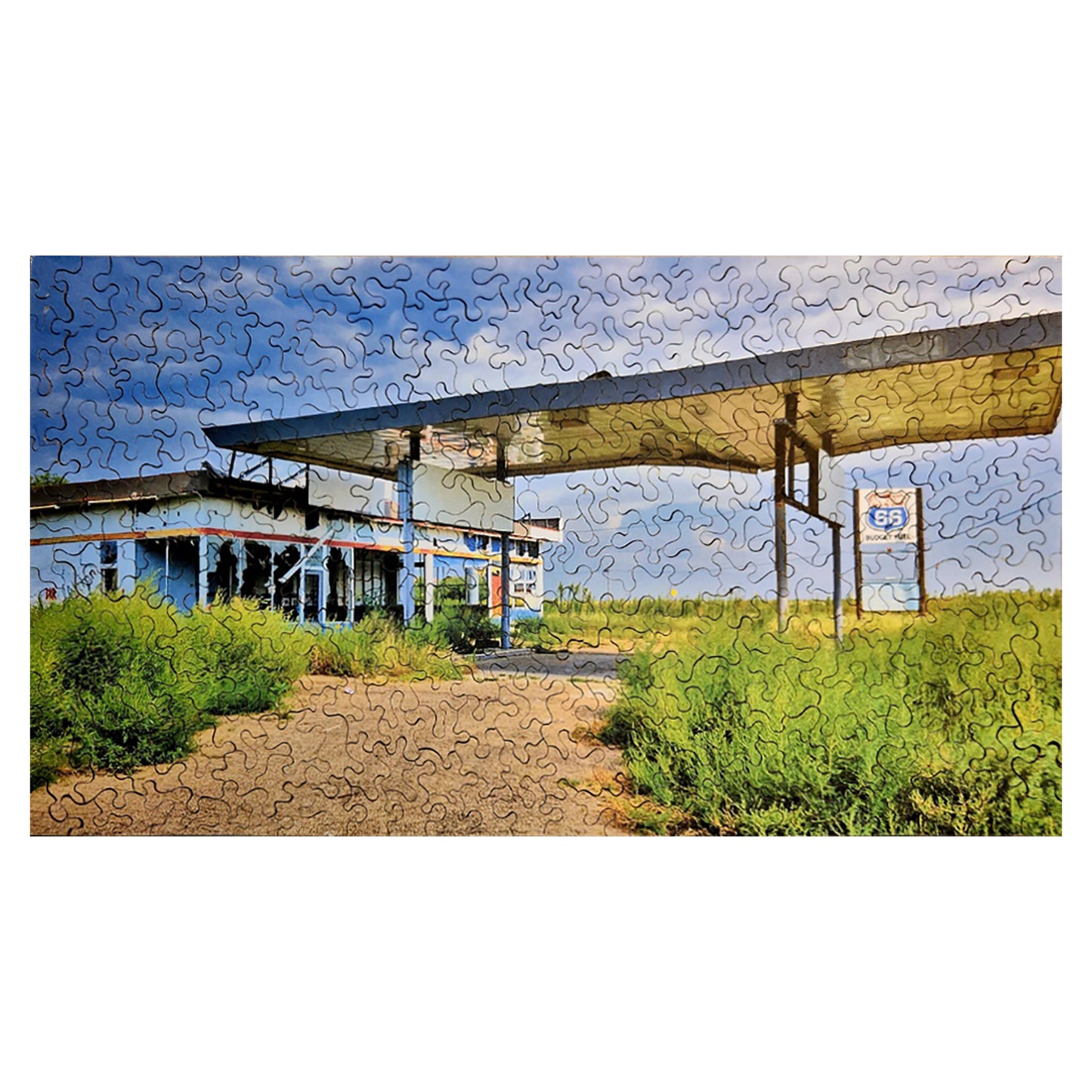 916-01 Arizona - Rte 66, An Abandoned Gas Station