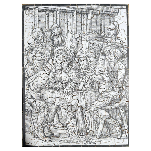 Hans Holbein's Danse Macabre #48: The House of Drunkards