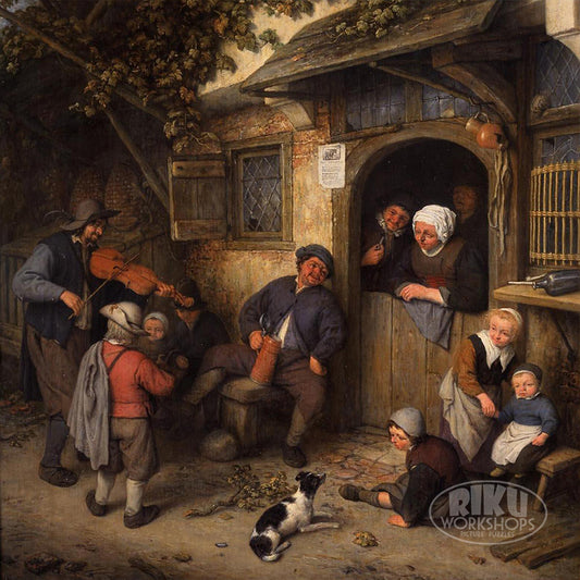 1010-08 The Fiddler - Adriaen Van Ostade, 1675