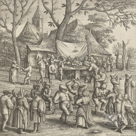 Peasant Wedding - Hendrick Hondius, 1644