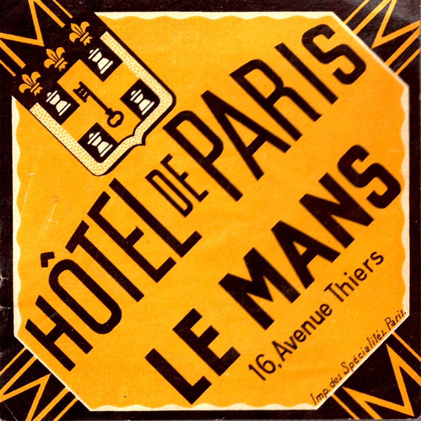 1010-25 Hotel De Paris Le Mans
