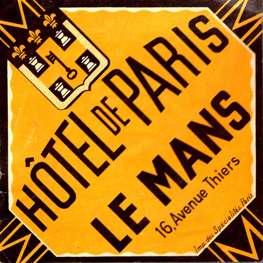 1010-25 Hotel De Paris Le Mans
