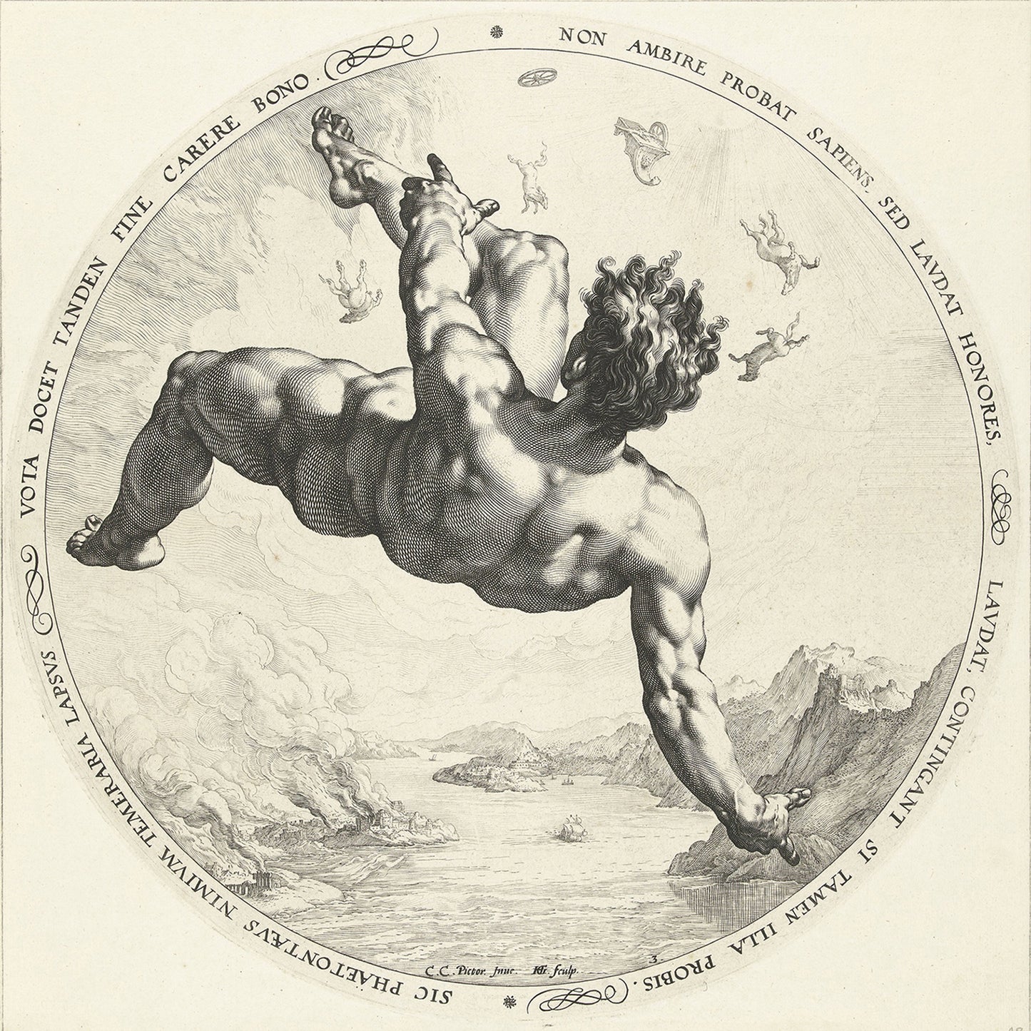 1010-36 Phaeton - Hendrick Goltzius, 1588