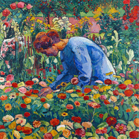 1010-39 In The Flower Garden - Cuno Amiet, 1910