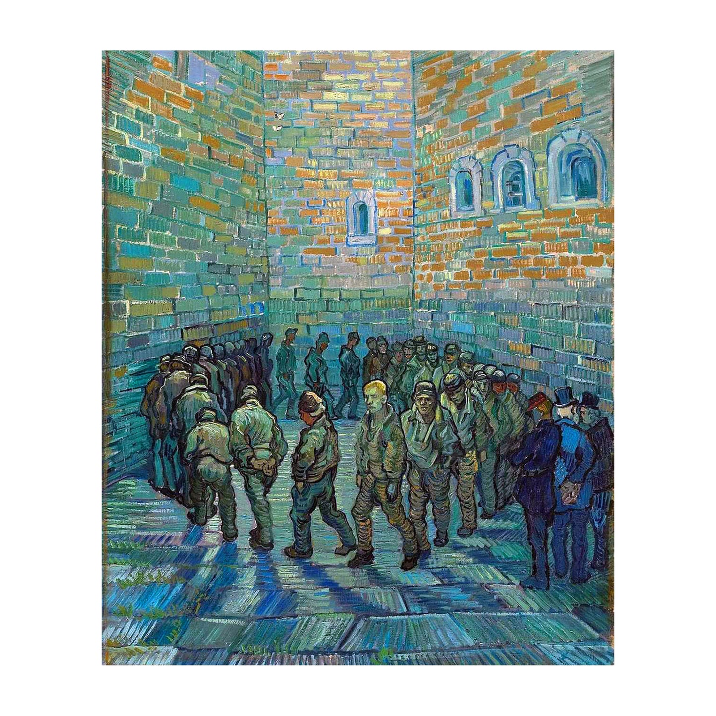 1012-18 Prisoners Exercising - Vincent Van Gogh, 1890