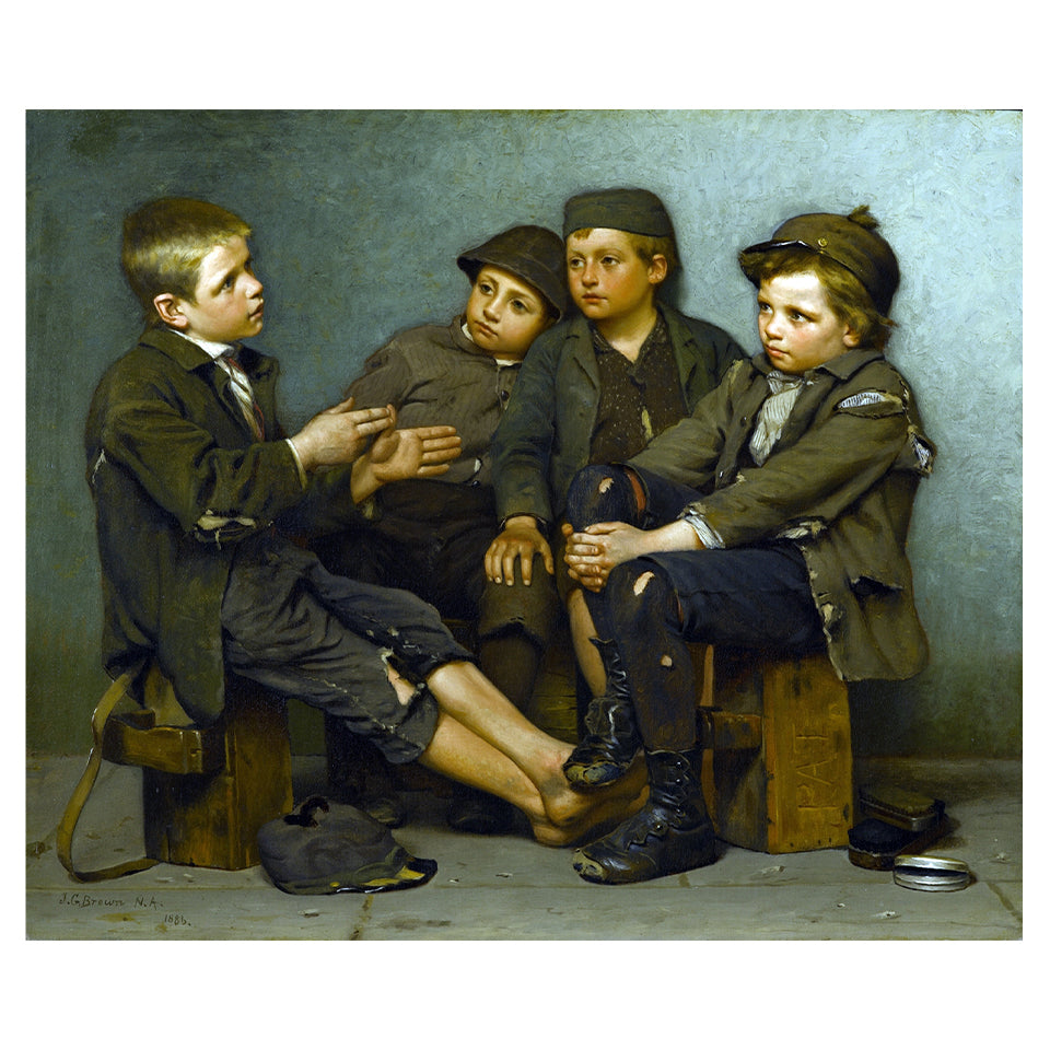 1012-28 A Tough Story - John George Brown, 1886