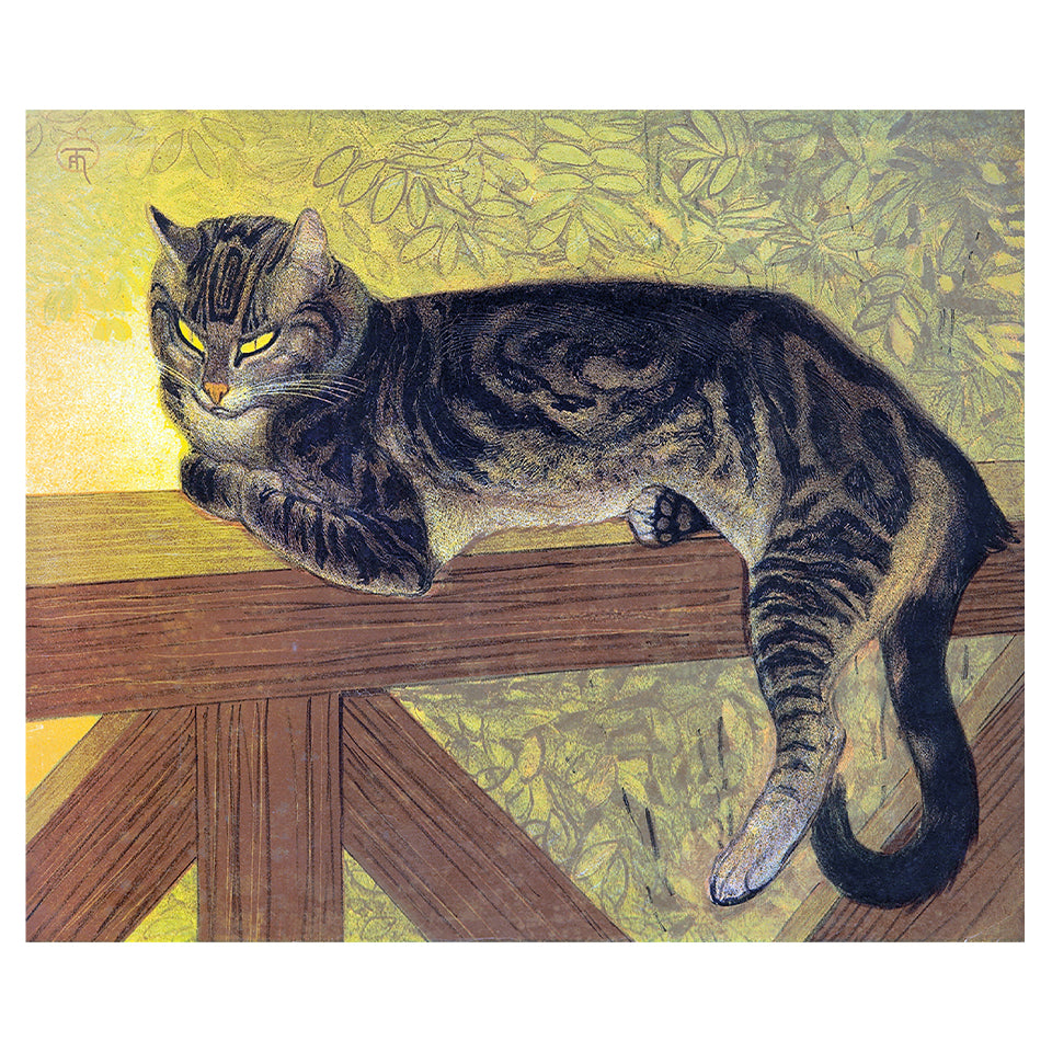 1012-48 Yellow-Eyed Tiger Cat - Theophile Steinlen