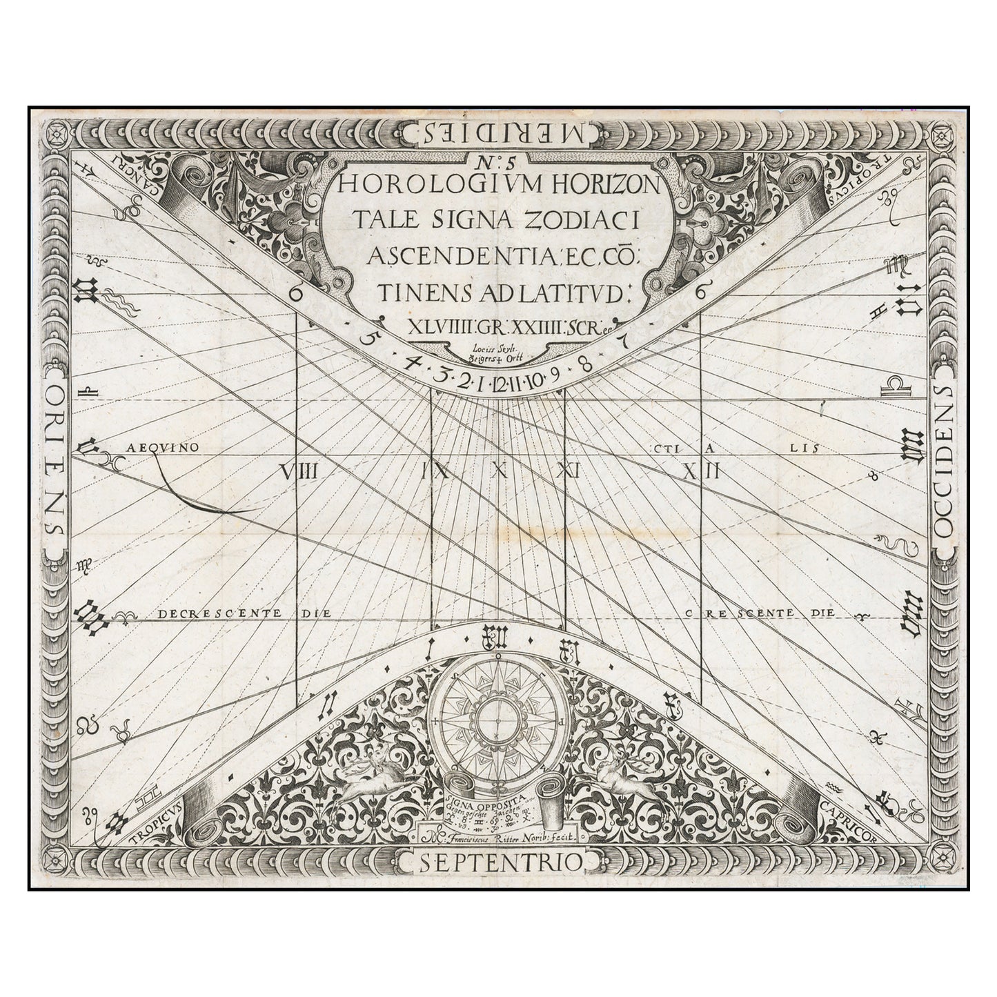 Franz Ritter's Sundial Design No. 5, 1640