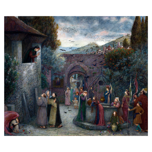 1012-74 The Pilgrim Folk - Marie Spartali Stillman, 1914