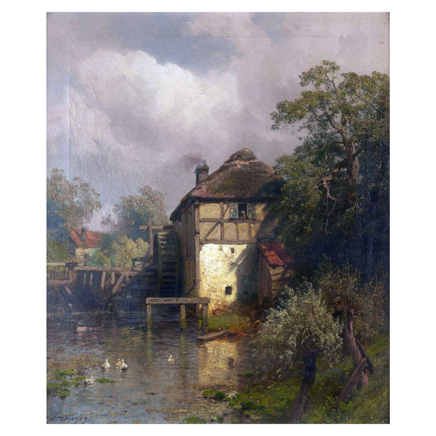 1012-83 The Mill - Hermann Ottomar Herzong, 1831