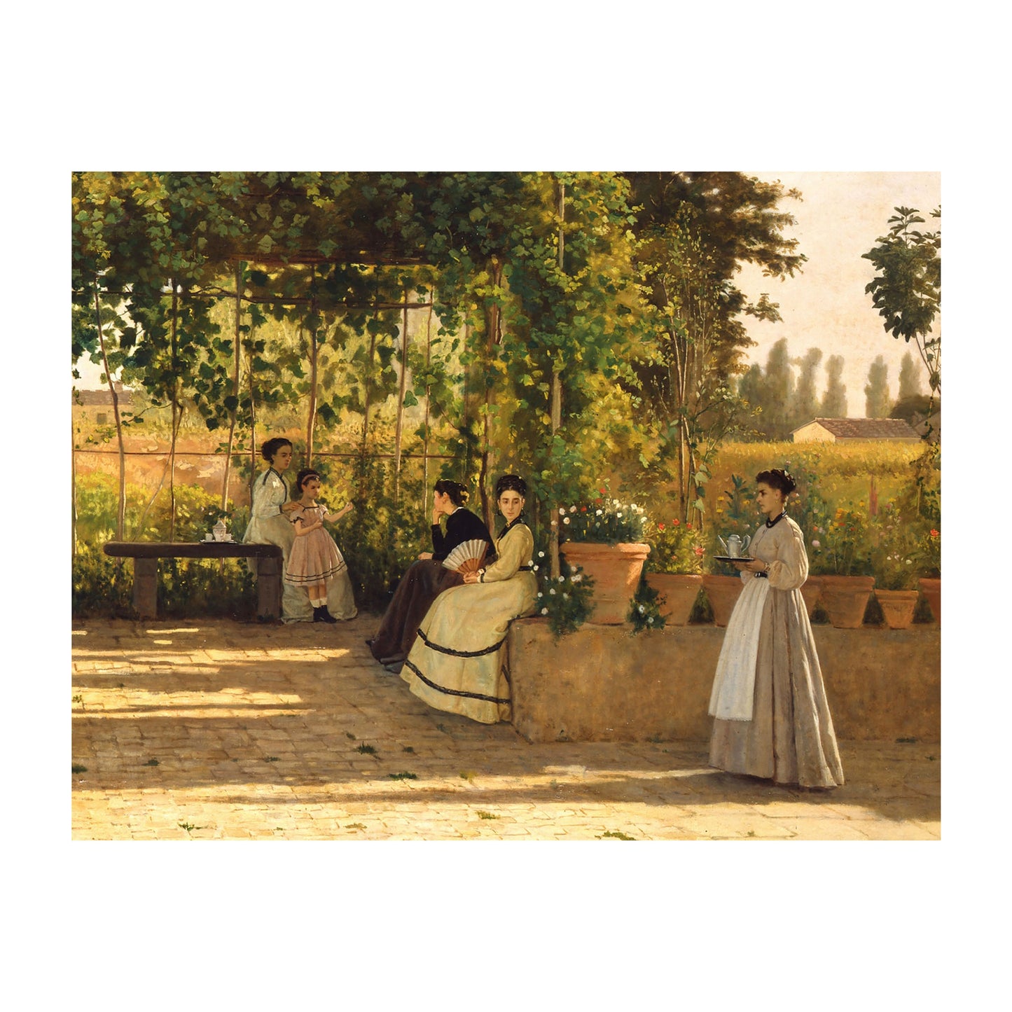 1013-22 After Lunch - Silvestro Lega, 1868