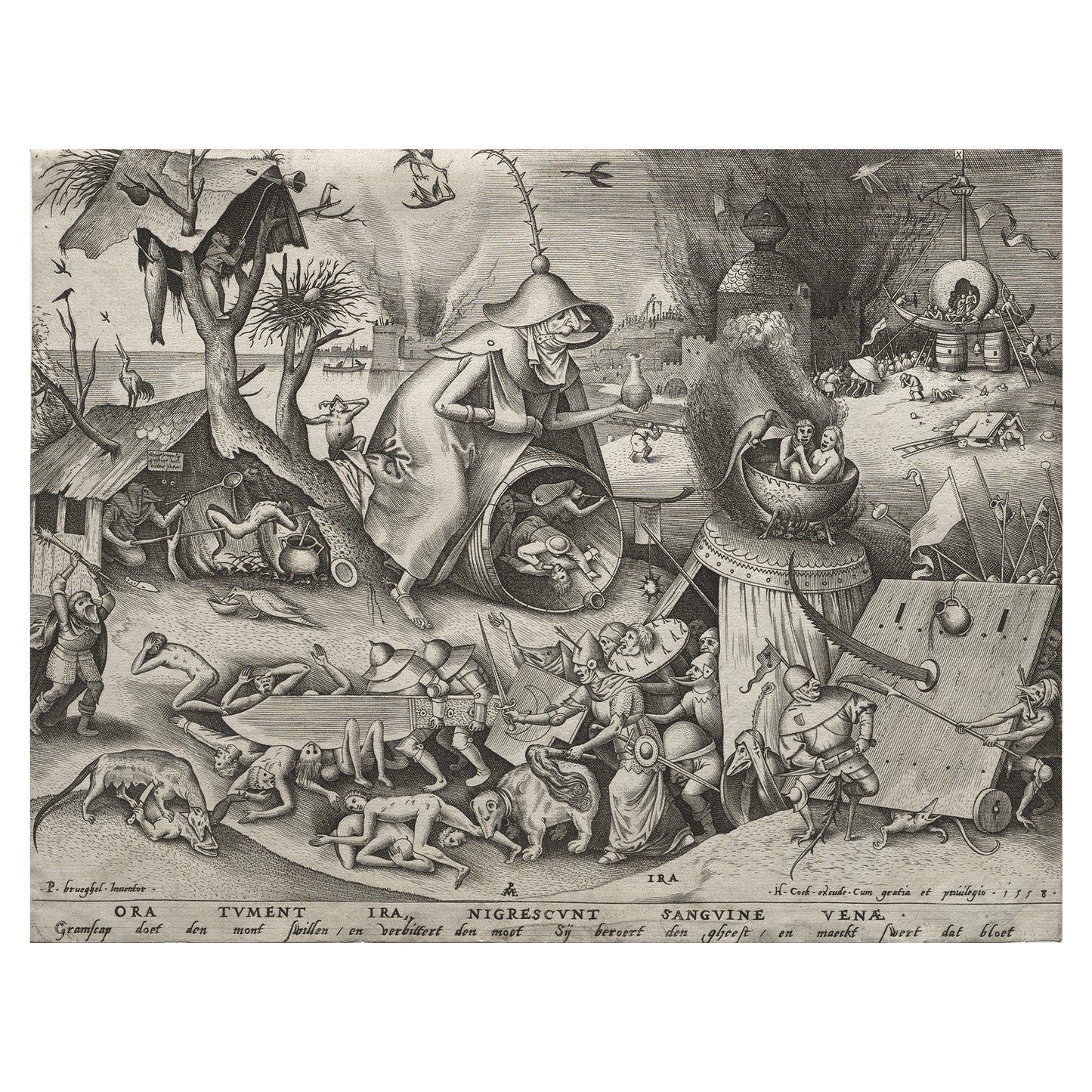 1013-35 The Seven Deadly Sins and The Four Last Things - Heironymus Bosch, 1500