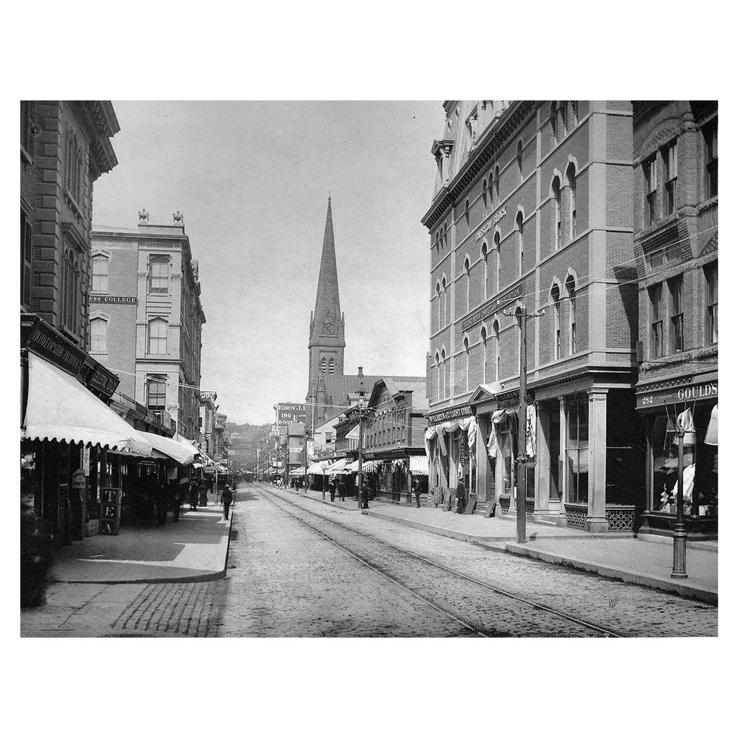 1013-41 Looking Down Westminster Street - Providence RI 1880's