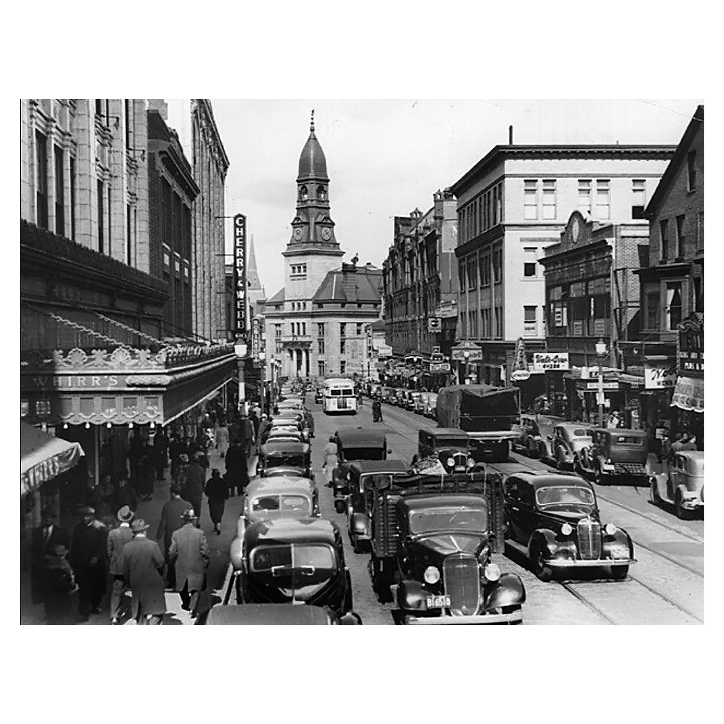 1013-56 Downtown - Fall River, Mass, 1930's