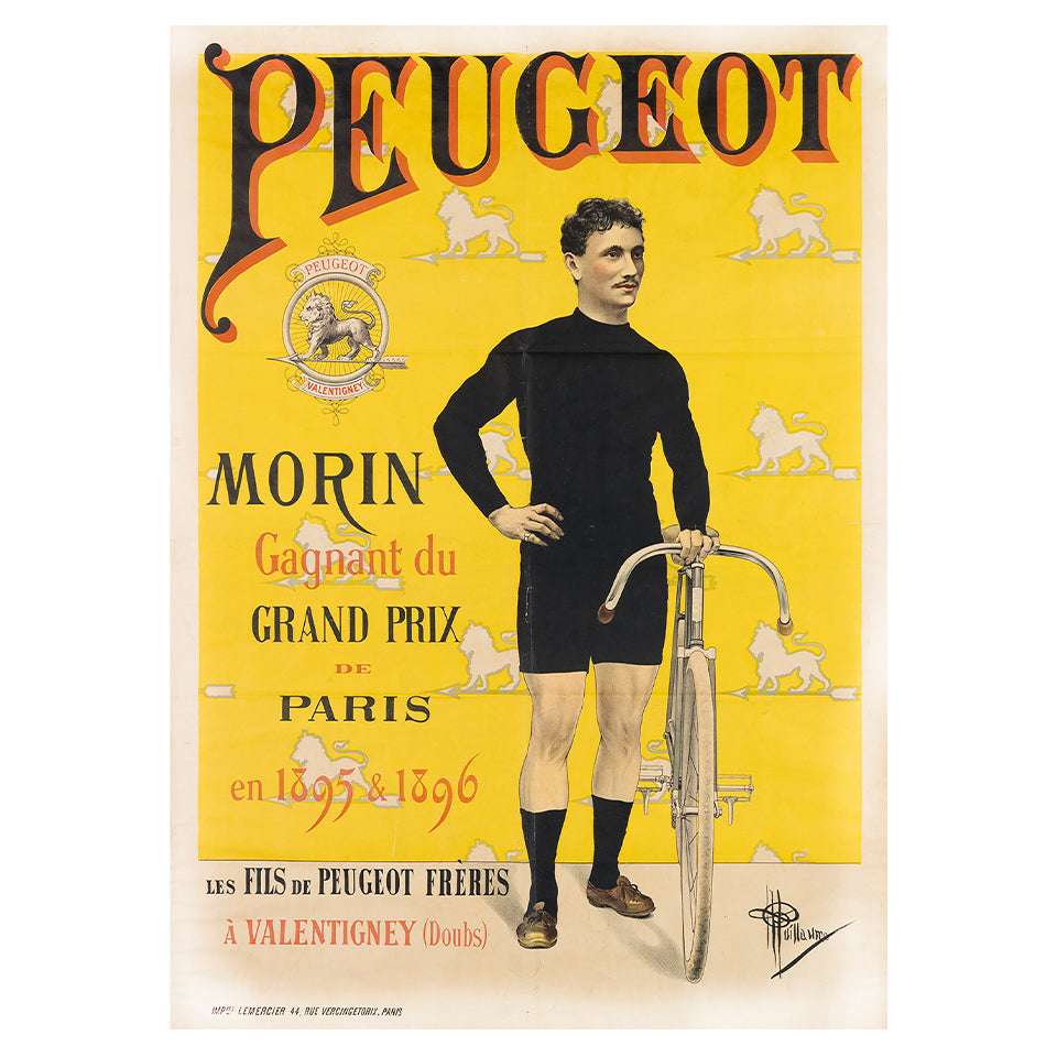 1014-129 Peugeot - Morin Gagnant du Grand Prix de paris, 1895 & 1896