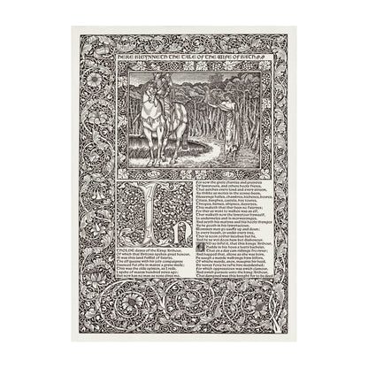 1014-189 Kelmscott Chaucer, 'Here Begynneth The Tale of The Wife of Bath', Wm. Morris, 1896