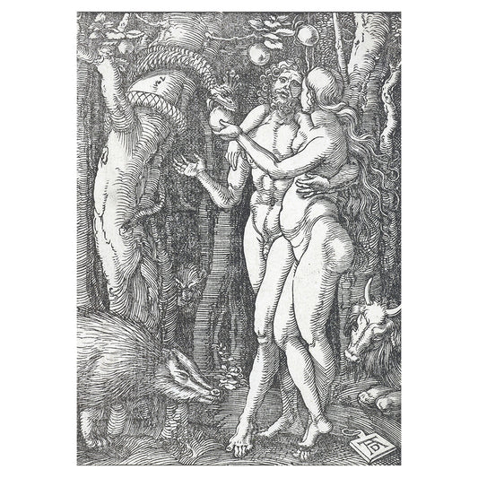 1014-38 Adam and Eve Eating The Forbidden Fruit - Albrecht Durer, 1510