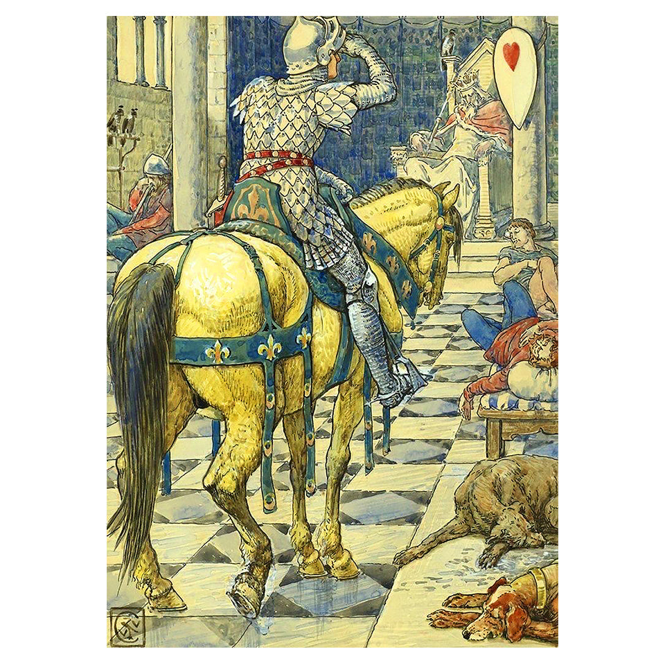 1014-61 Sir Percival, A Knight of Arthur's Round Table - Walter Crane, 1911