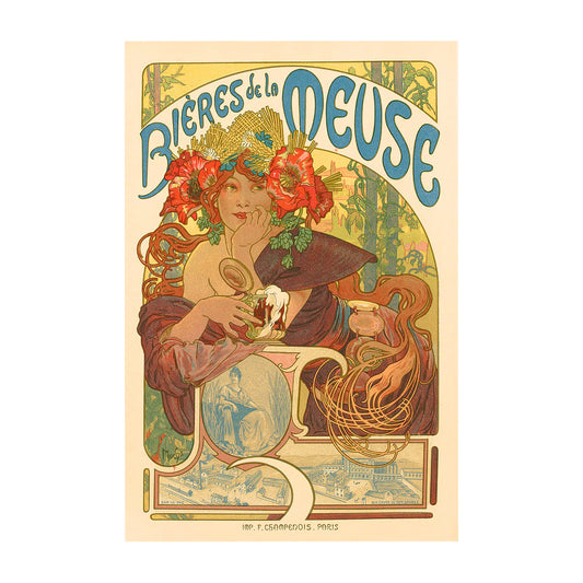 Bieres de la Meuse, 1897 - Alphonse Mucha