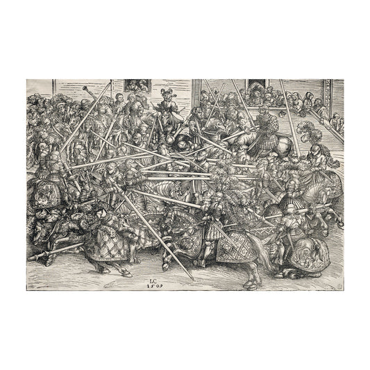 1015-143 The Tournament With Lances - Lucas Cranach 1509