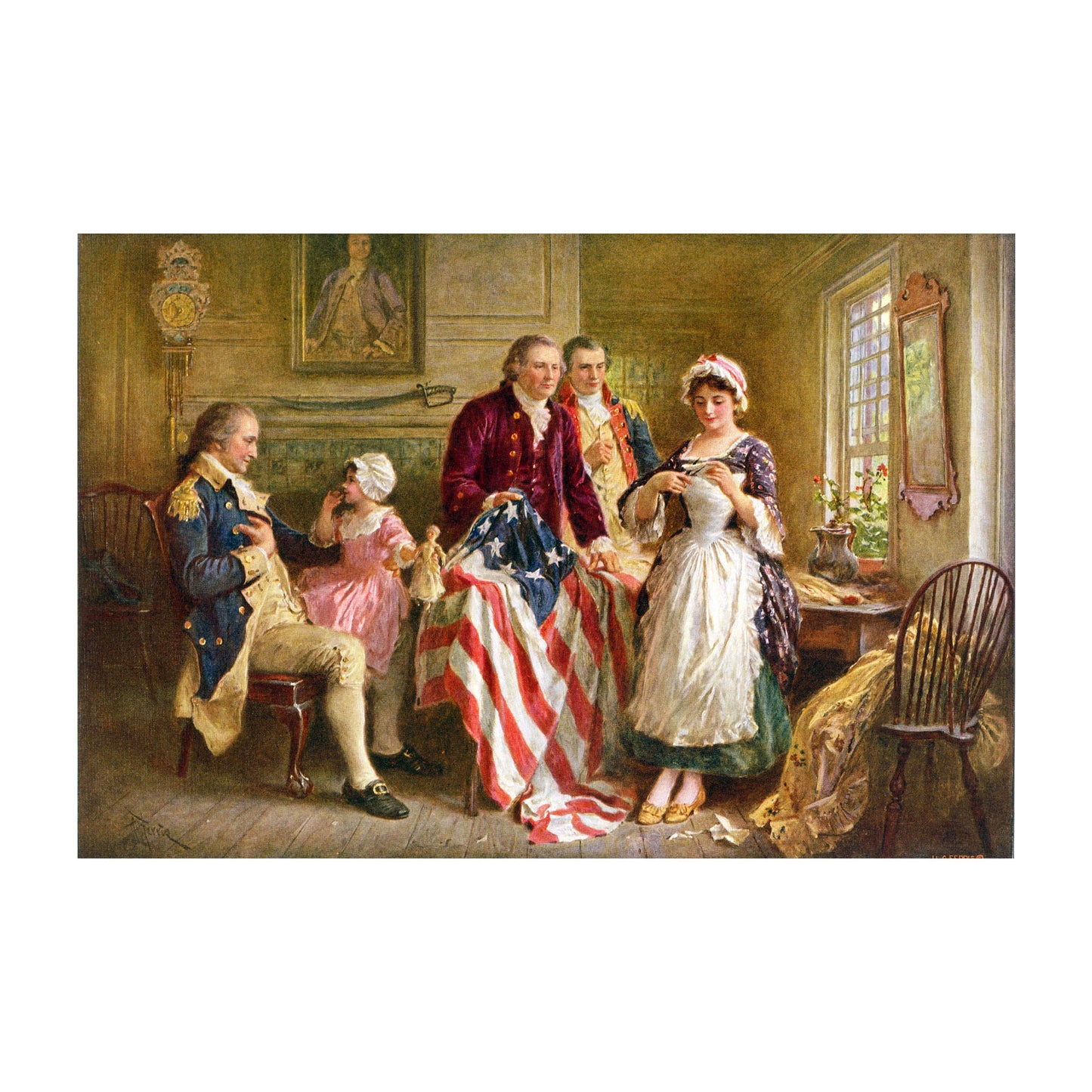 1015-156 Betsy Ross 1777 - Jean Leon Gerome Ferris