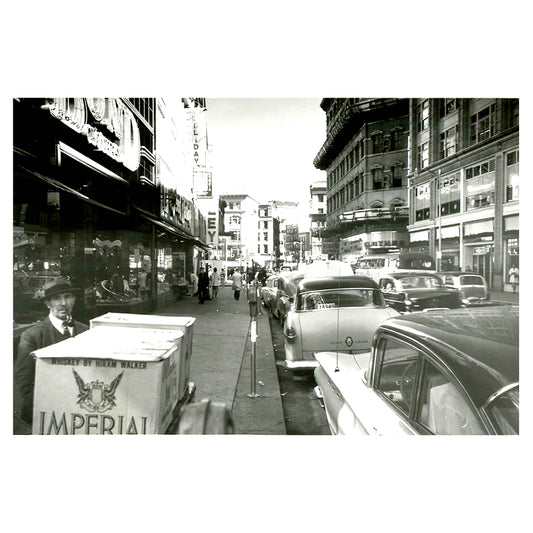 Weybosset Street Facing Washington Street - Providence RI 1950's